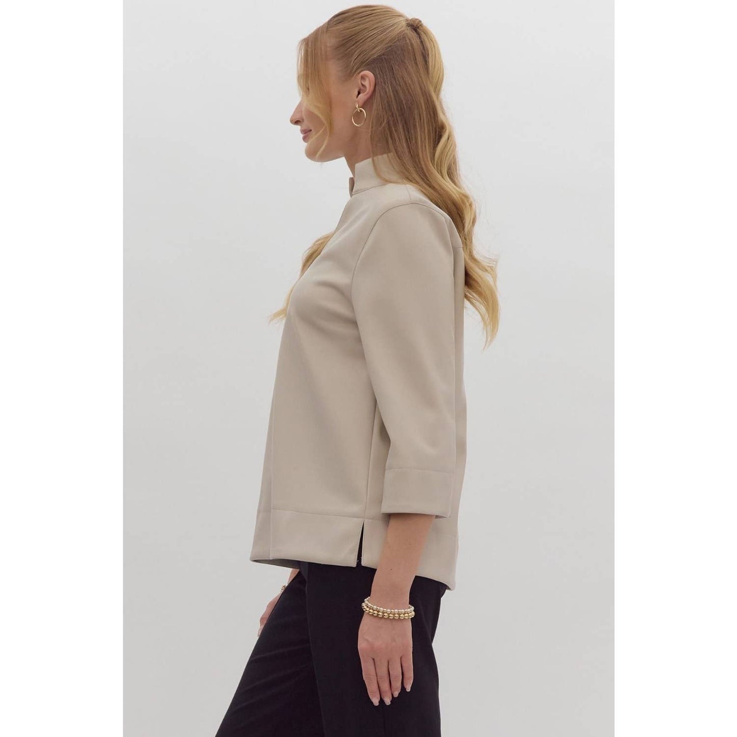 Faux Leather Top ~SALE $34.40~