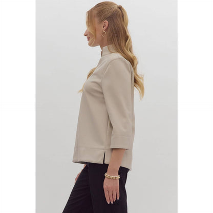 Faux Leather Top ~SALE $34.40~