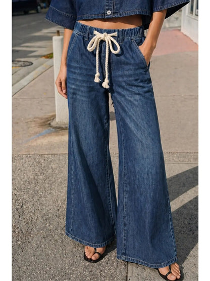 Denim Wide Leg Pant