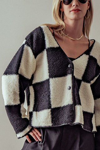 Checker Fleece Jacket
