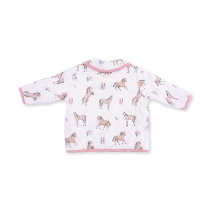I Love Horses Quilted Jacket – Baby & Toddler
