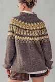 Rib Knit Turtle Neck