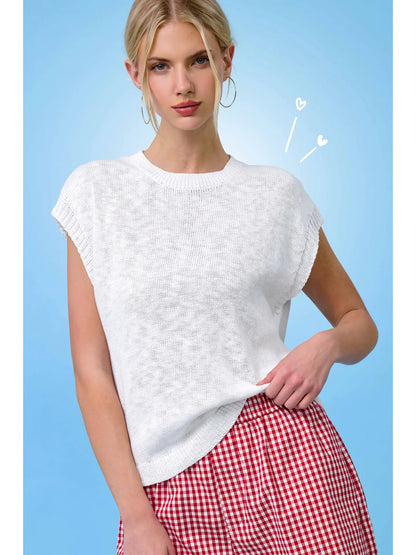Sleeveless Ribbed Top