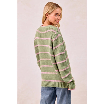 Striped Knit Sweater