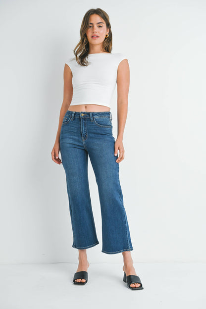 Slim Wide Leg Jean