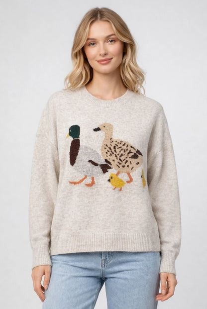 Duck Family Crewneck Sweater