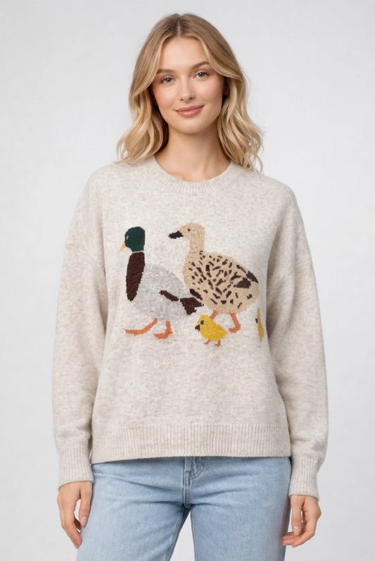 Duck Family Crewneck Sweater