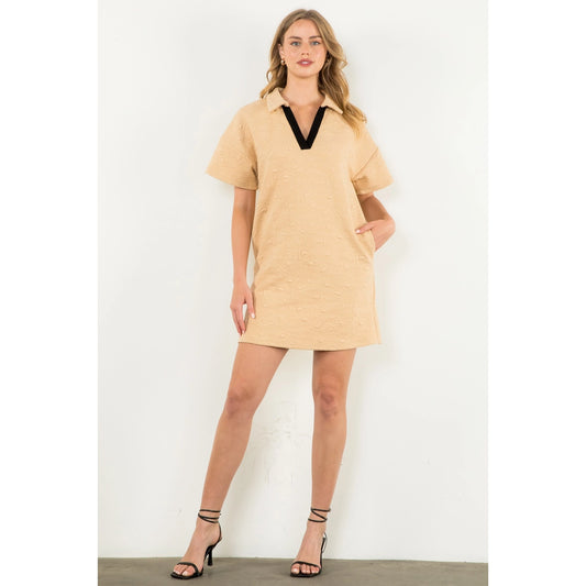 Textured Beige dress ~SALE $39.20~