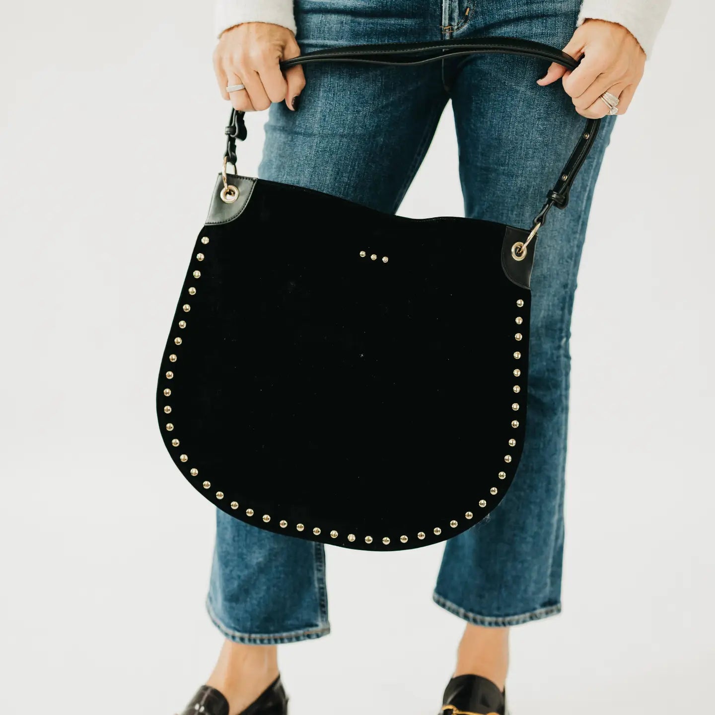 Rosalie Suede Hobo Bag – Slouchy Shoulder Bag