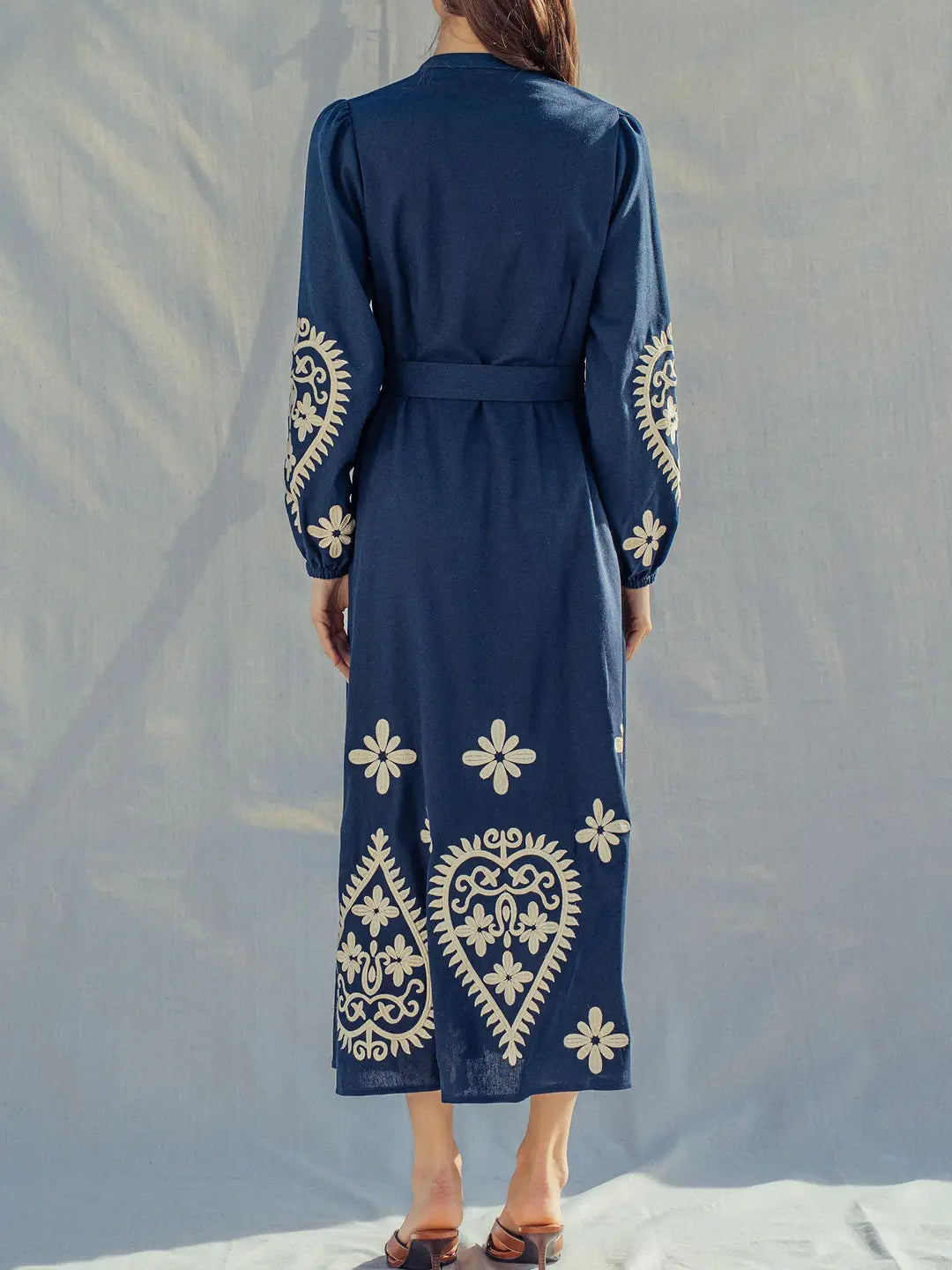 Paisley Embroidered Maxi Dress