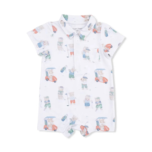 Golfing Teddy Bears Shortie Romper