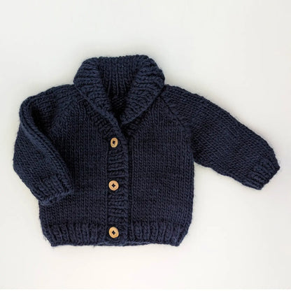 Shaw Collar Cardigan Sweater