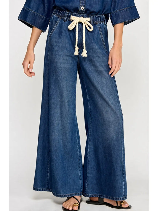 Denim Wide Leg Pant