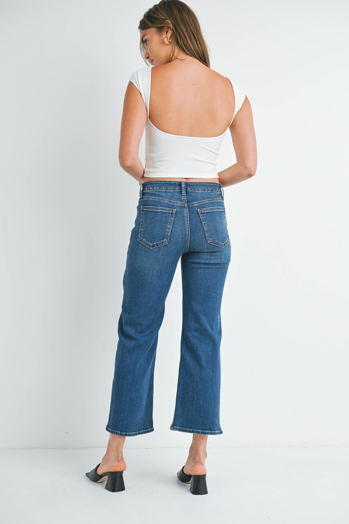 Slim Wide Leg Jean