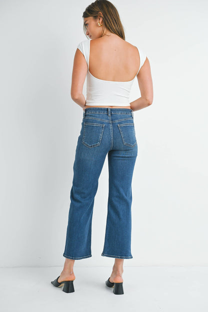 Slim Wide Leg Jean