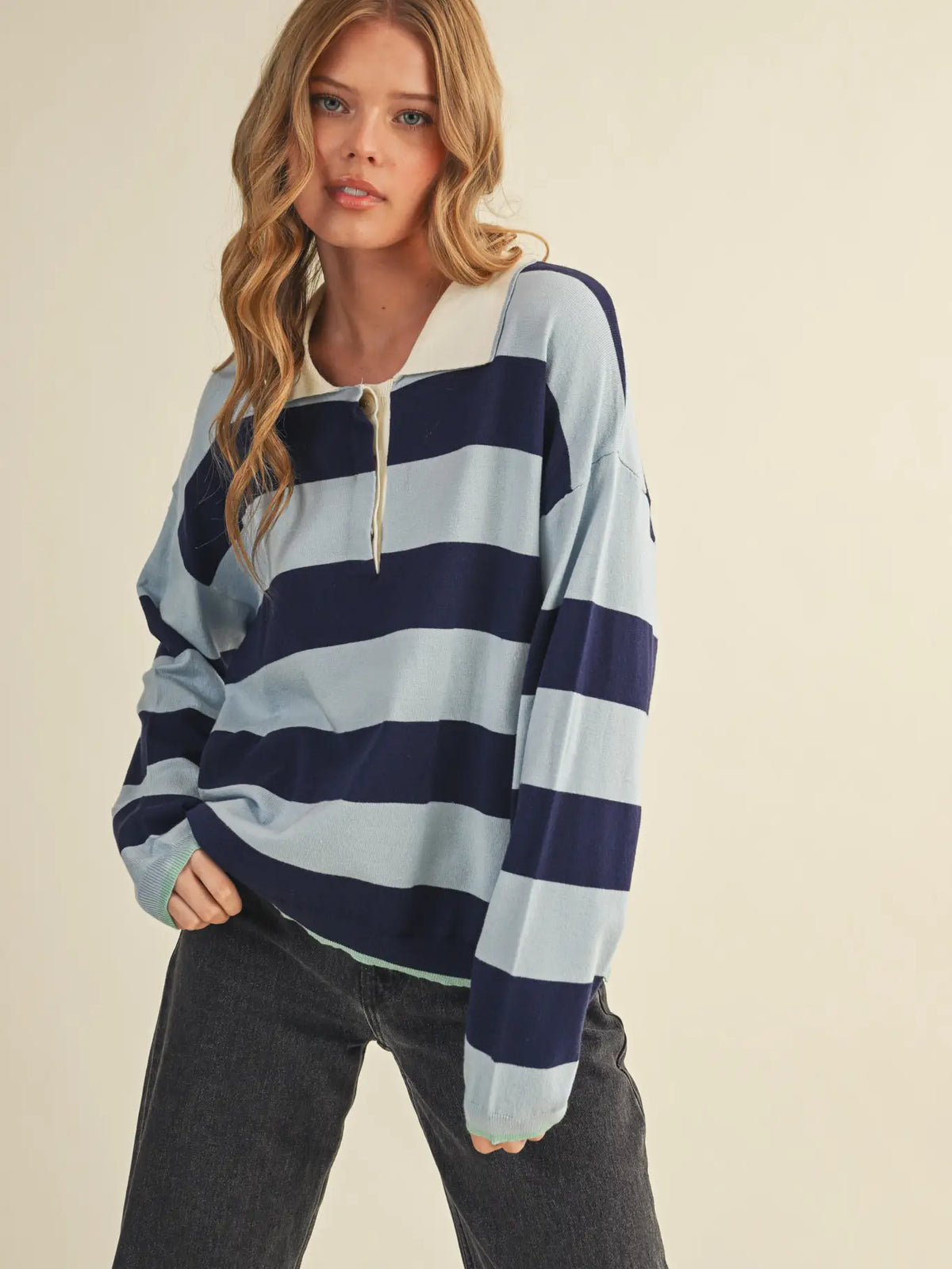 Striped Rugby Sweater (More Colors)