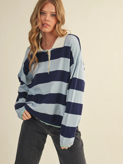 Striped Rugby Sweater (More Colors)