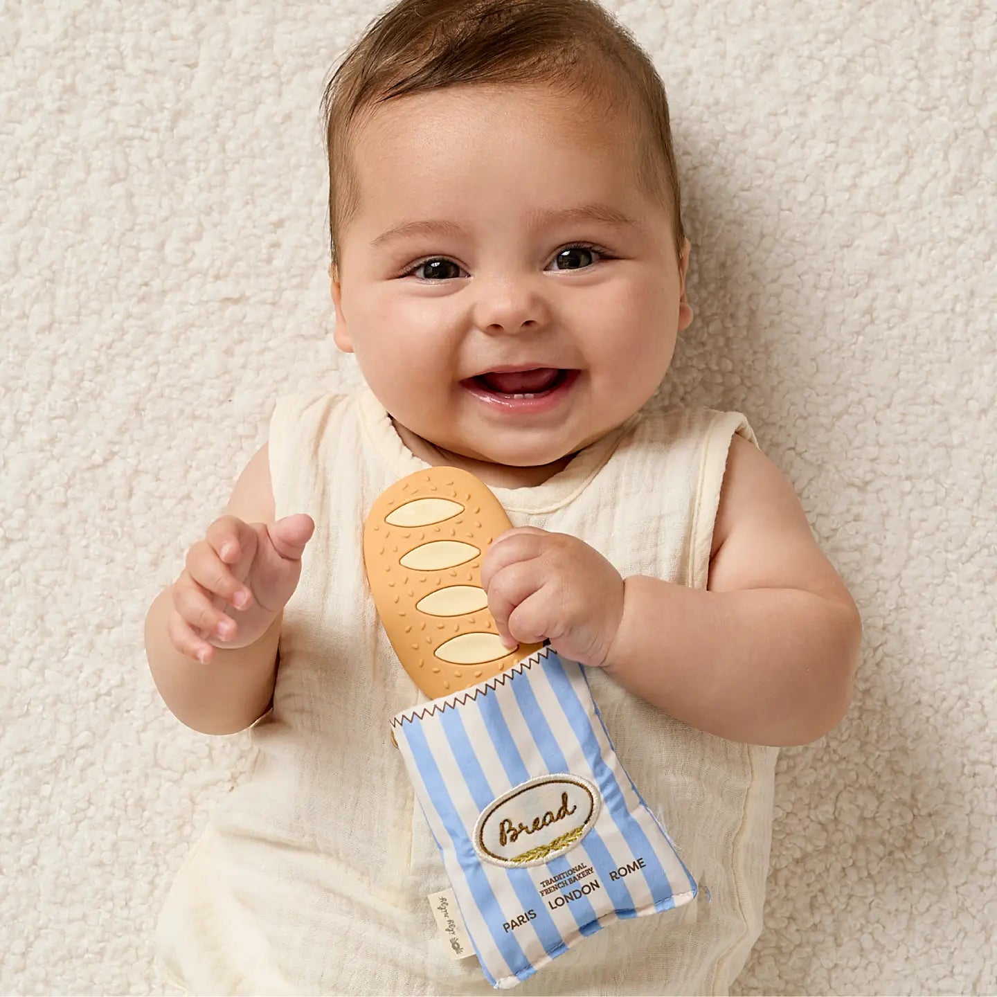 Baguette Teensy Crinkle Silicone Teether