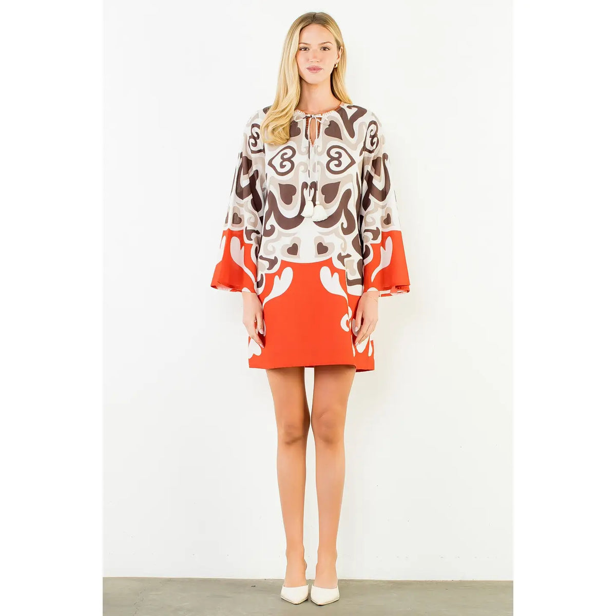Mira Abstract Pattern Dress