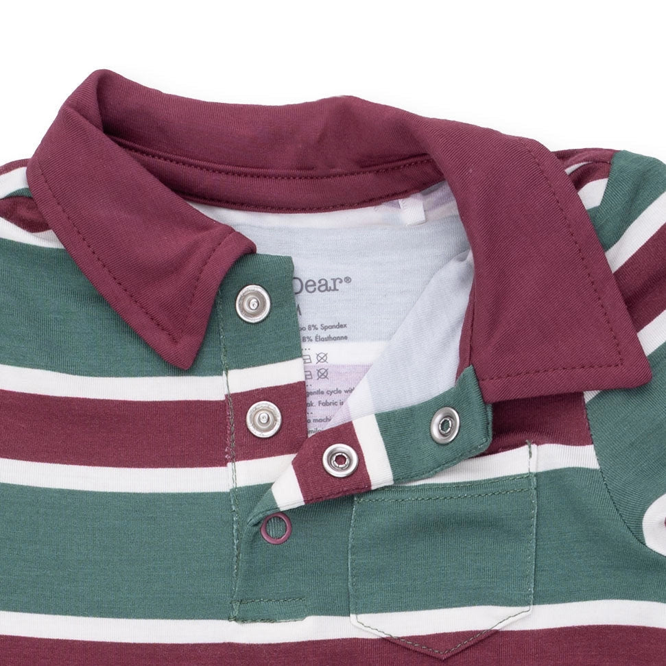 Rugby Striped Polo Romper