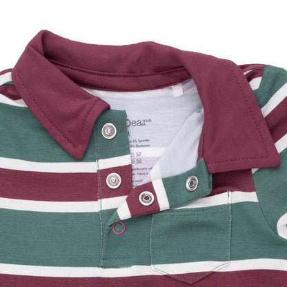 Rugby Striped Polo Romper