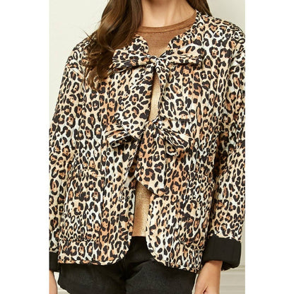 Quilted Ribbon Tie Jacket ~SALE $34.40~