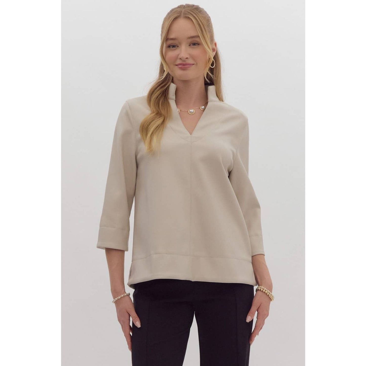 Faux Leather Top ~SALE $34.40~