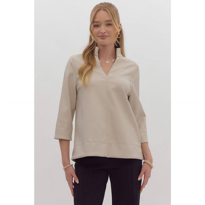 Faux Leather Top ~SALE $34.40~