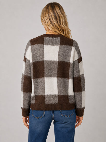 Cozy Checkered Sweater