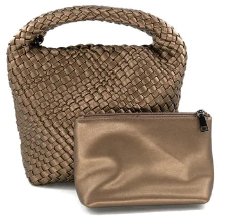 Mini Woven Hobo Bag
