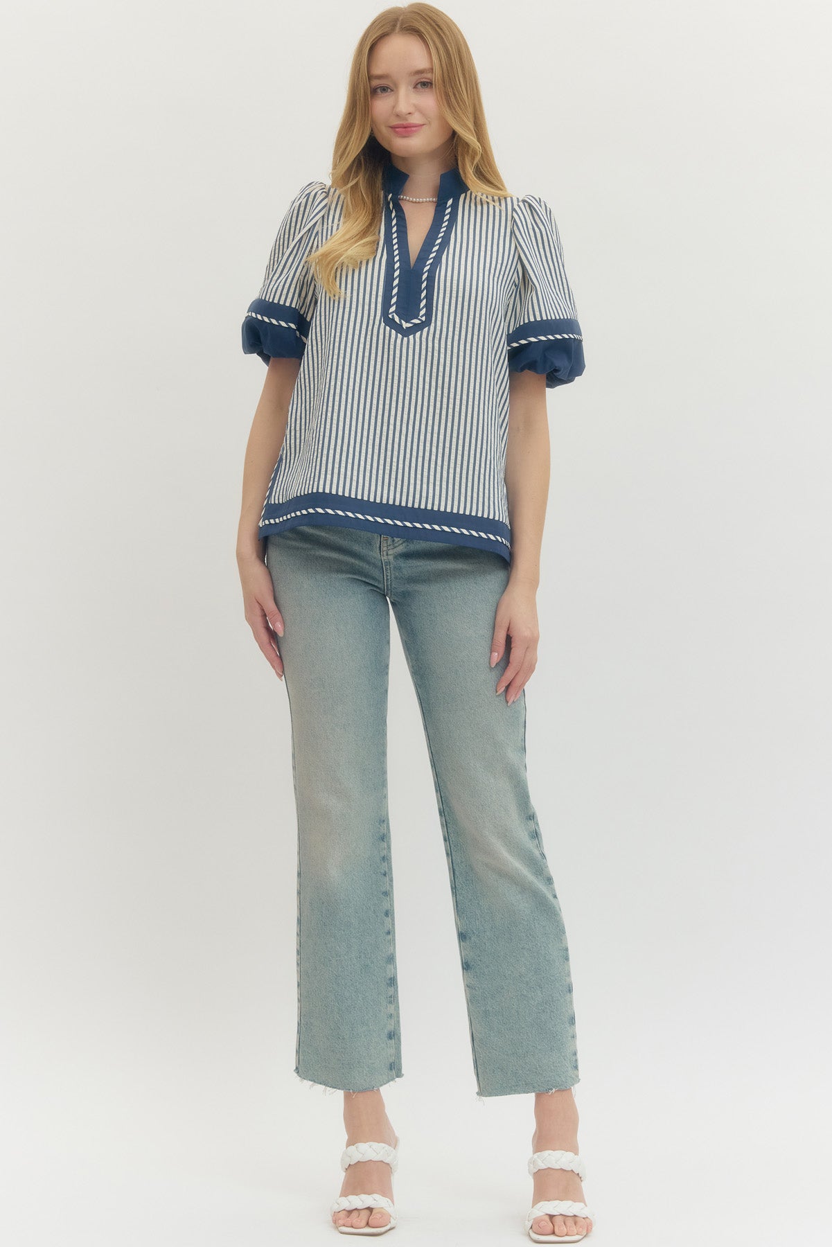 Cece Striped Top