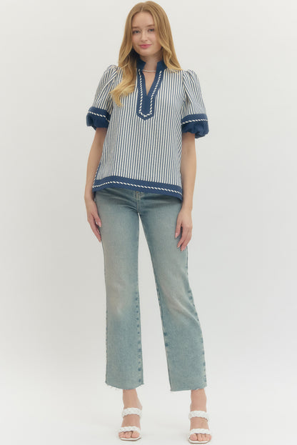 Cece Striped Top