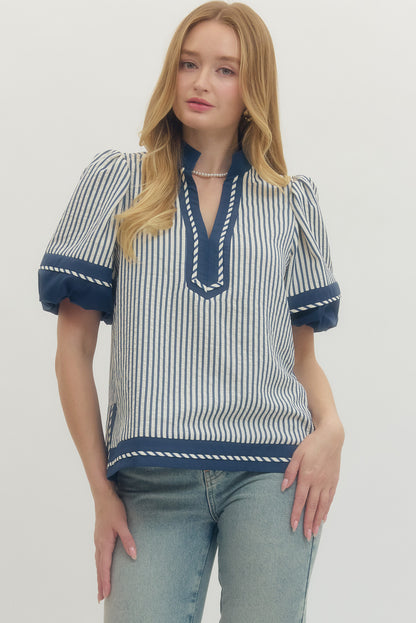Cece Striped Top