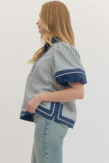 Cece Striped Top
