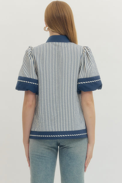 Cece Striped Top
