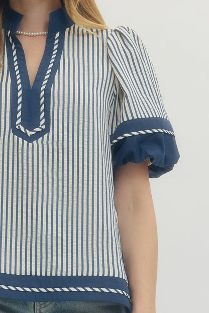 Cece Striped Top