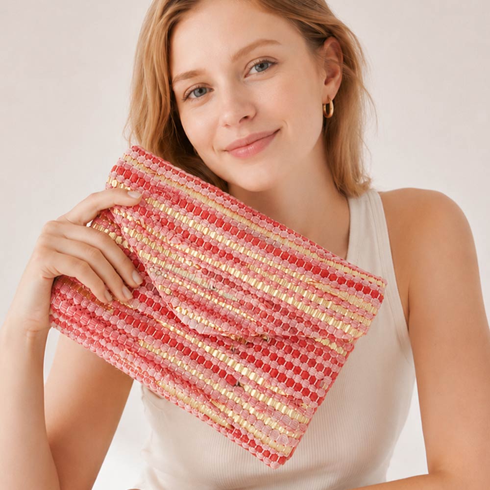 Boho Textured Clutch