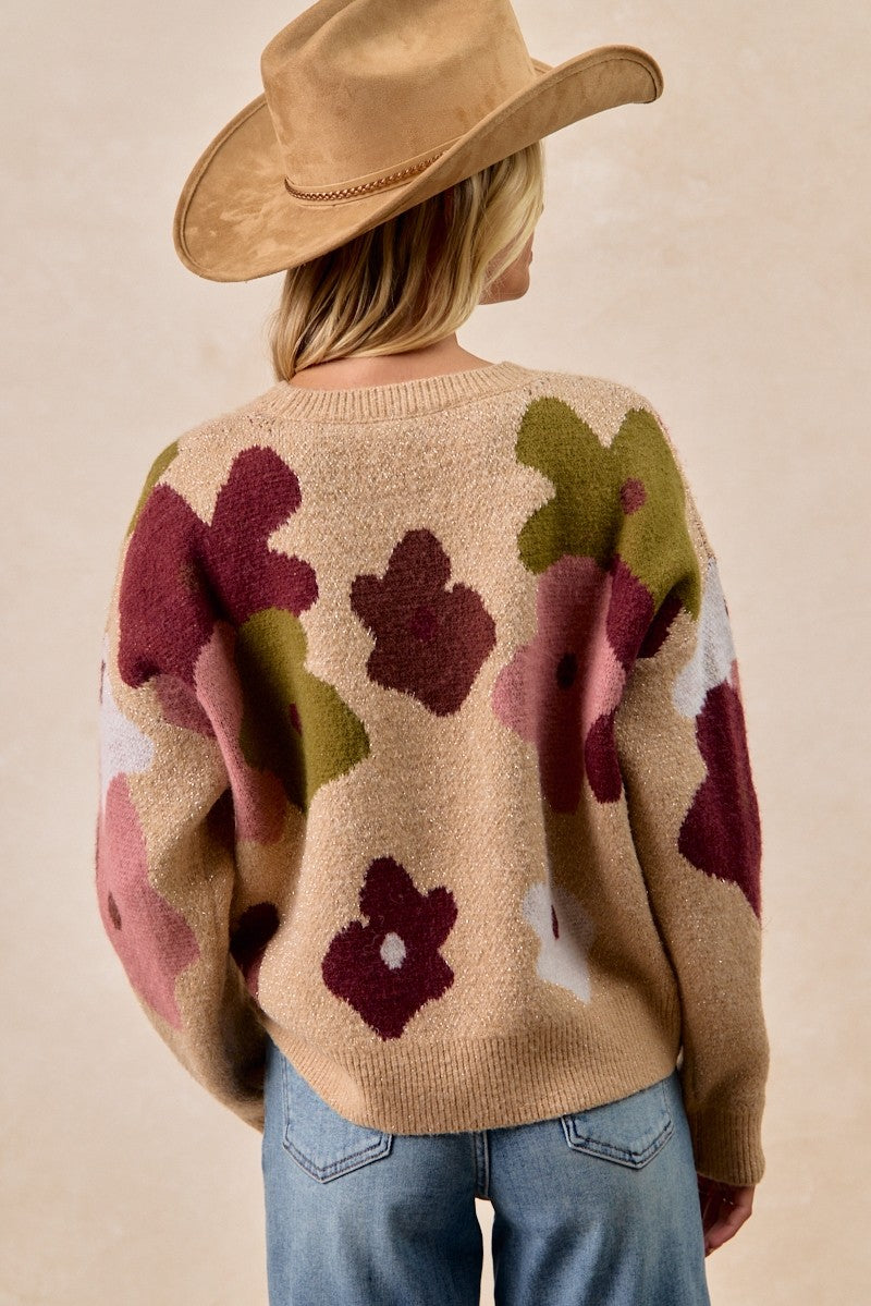 Flower Pattern Sweater