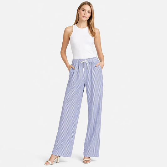 Striped Wide Leg Pant