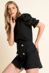 Ruched Knit Top