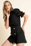 Ruched Knit Top