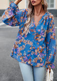 Blue Floral Top