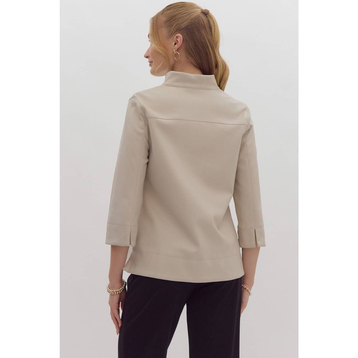 Faux Leather Top ~SALE $34.40~