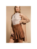 Suede Mini Skirt