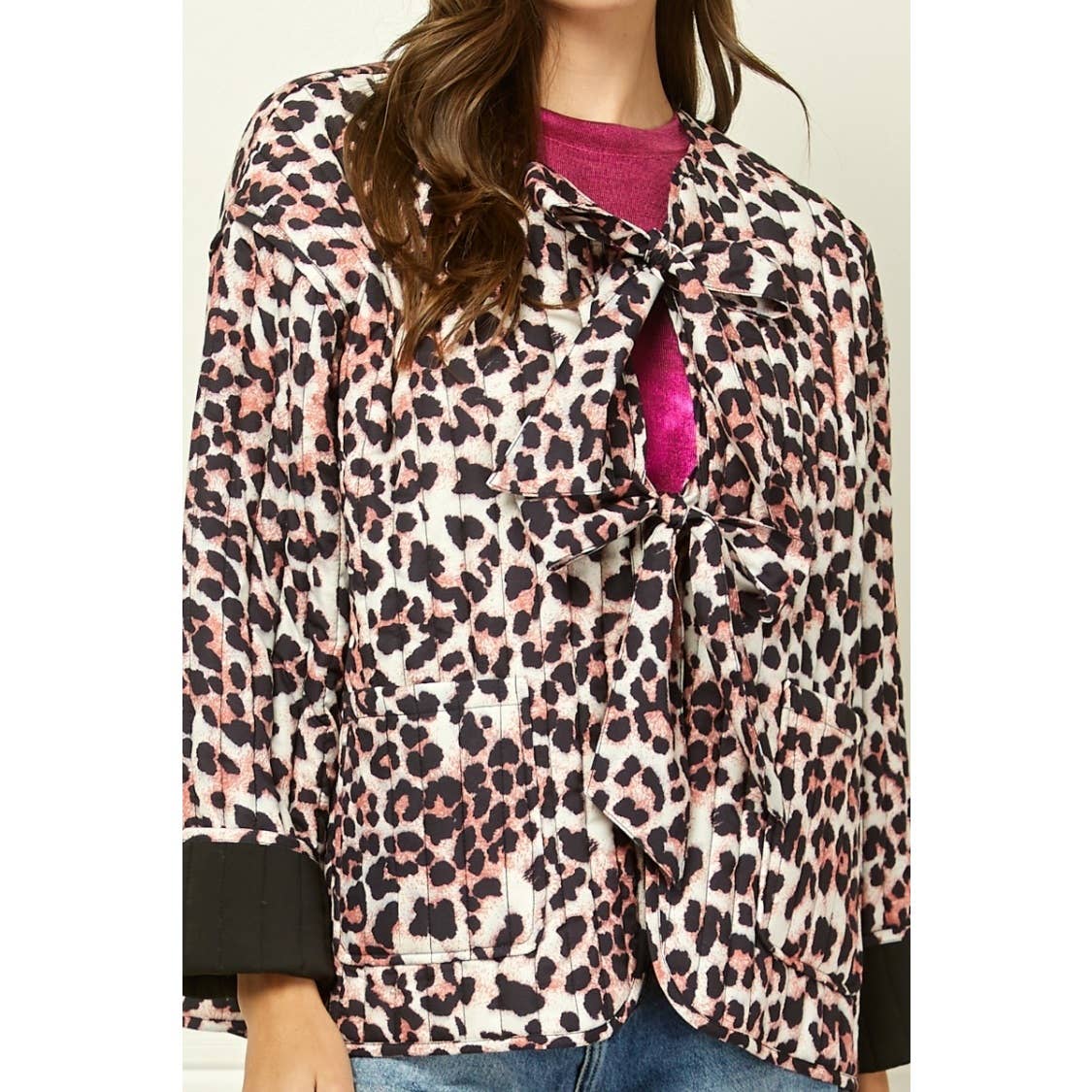 Quilted Ribbon Tie Jacket ~SALE $34.40~