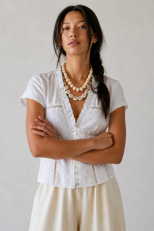 Lace Panel Blouse