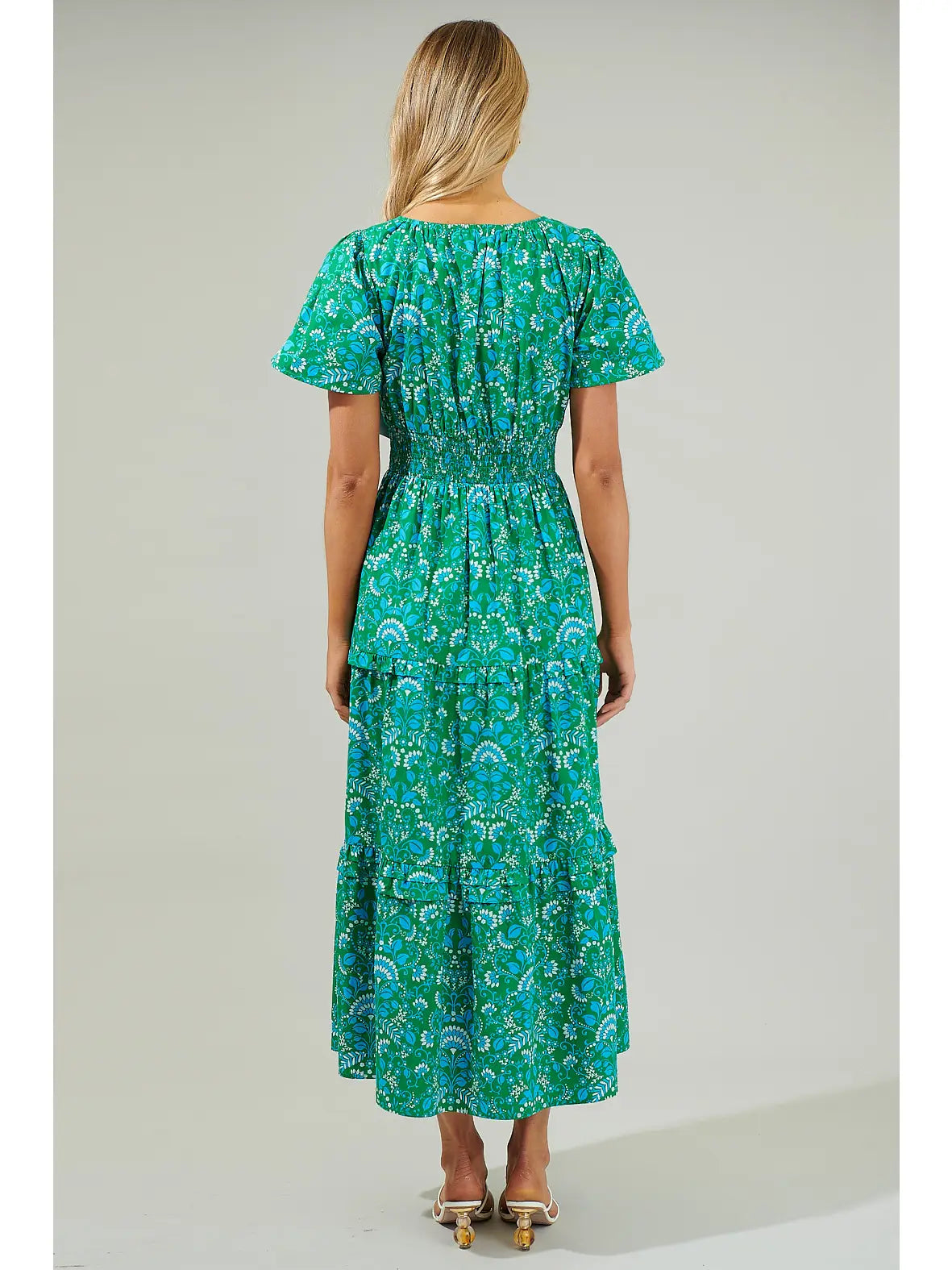 Alina Floral Poplin Maxi Dress