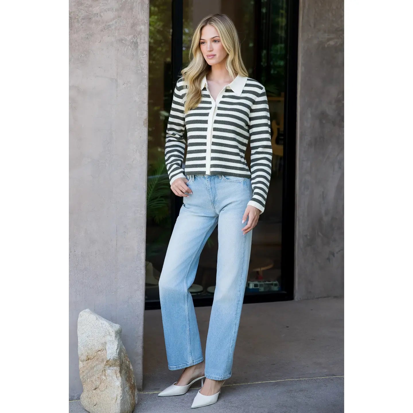 Amber Striped Cardigan