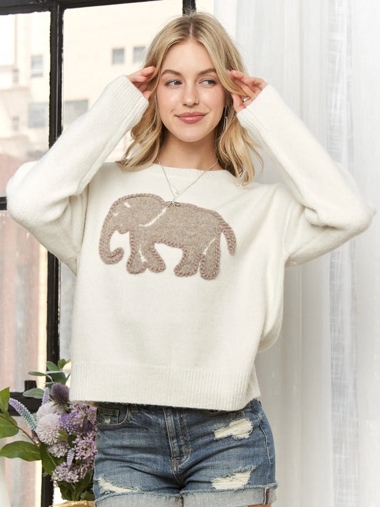 Elephant Knit Sweater