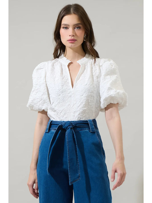 Arielle Jacquard Top